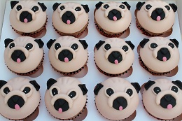 pug cupcakes